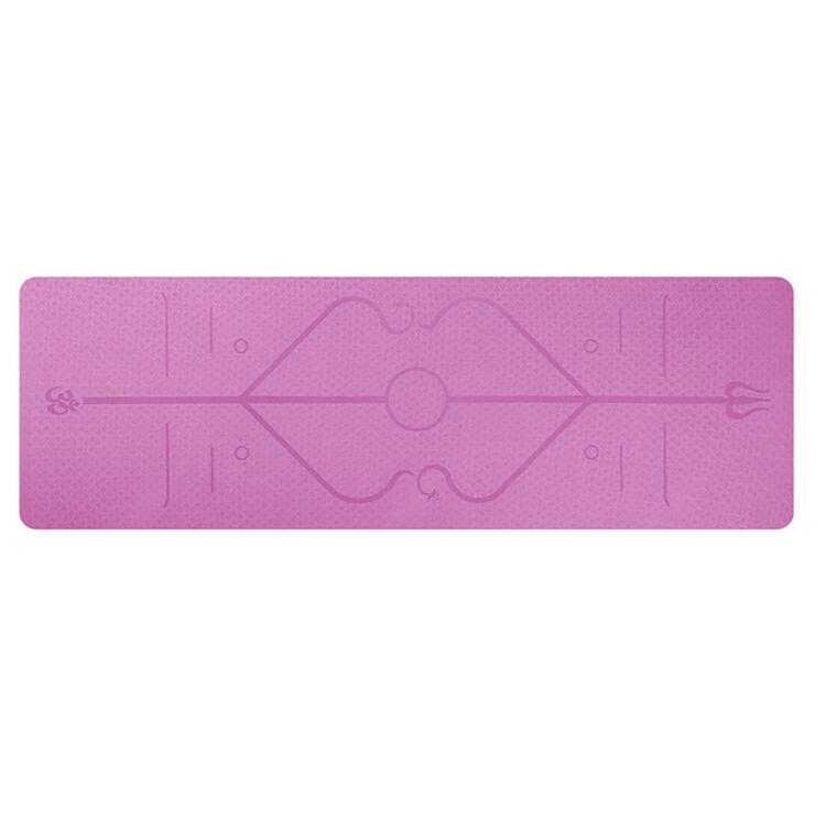 Non-Slip Yoga Mat with Alignment Lines